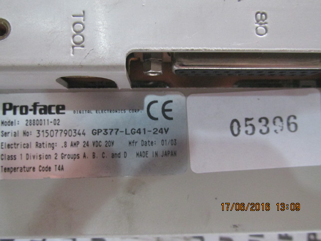LCD TOUCH SCREEN “ PROFACE ” รุ่น GP377-LG41-24V