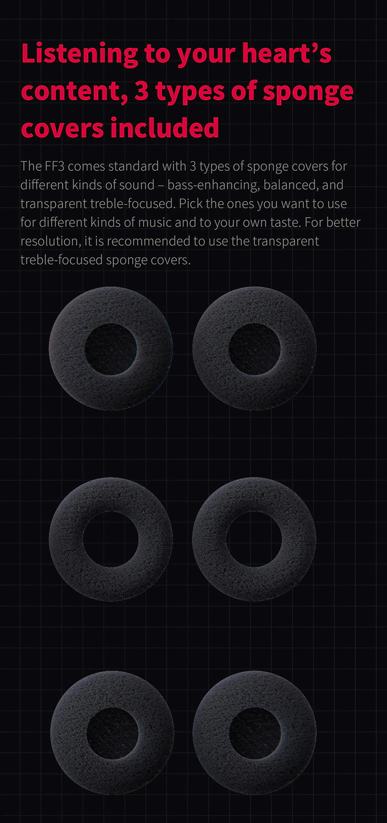 FiiO FF3 หูฟัง แบบ Drum ไดรเวอร์ Dynamic ประกันศูนย์ไทย