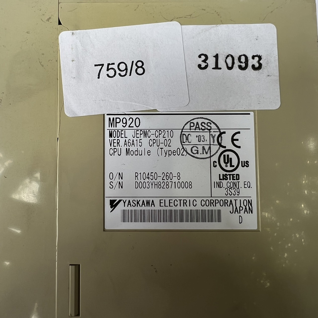 JEPMC-CP210 PLC " YASKAWA "