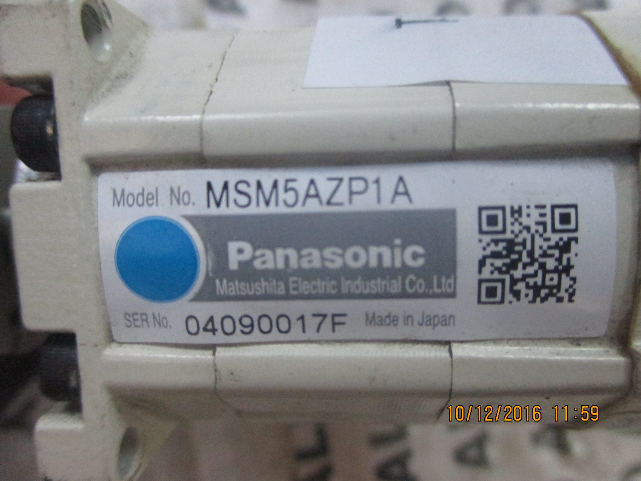 SERVO MOTOR “ PANASONIC ” รุ่น MSM5AZP1A