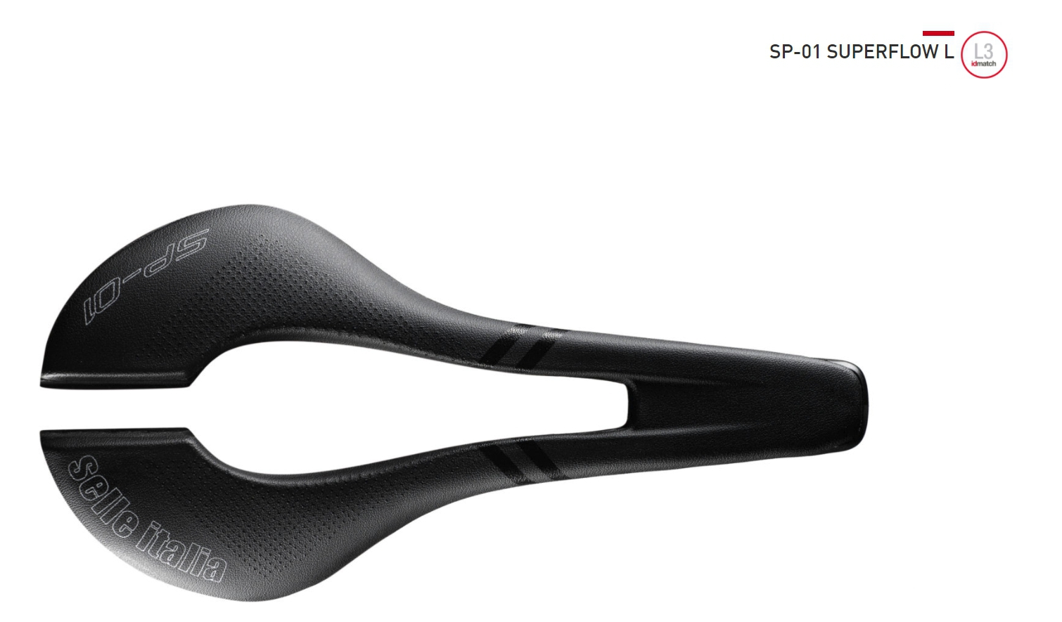 SELLE ITALIA อานนั่ง, SP01 SUPERFLOW,, สีดำ, (Road/MTB), L3,S3