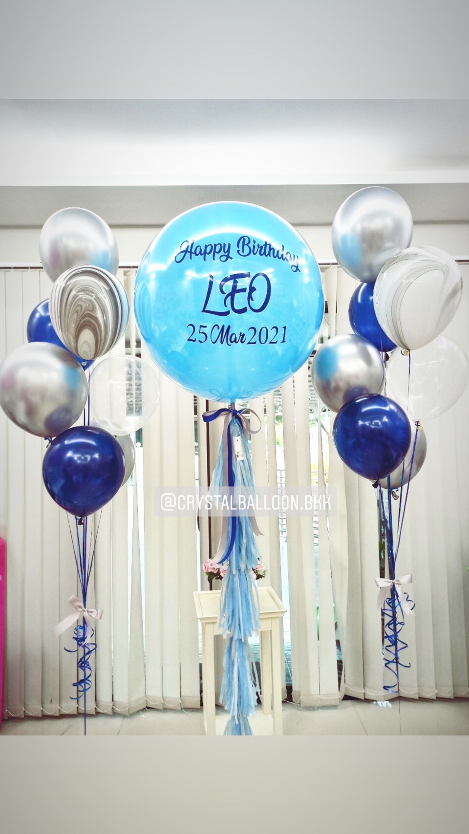 ลูกโป่ง วันเกิด ลูกโป่งยาง ขนาด 36" พร้อม ช่อลูกโป่ง ช่อ 7 ลูก 2 ช่อ,ลูกโป่งลายหิน USA 2 ลูก พร้อมตกเเต่ง สามารถเปลี่ยนสีลูกโป่ง/เปลี่ยนข้อความ/เปลี่ยนขนาดได้