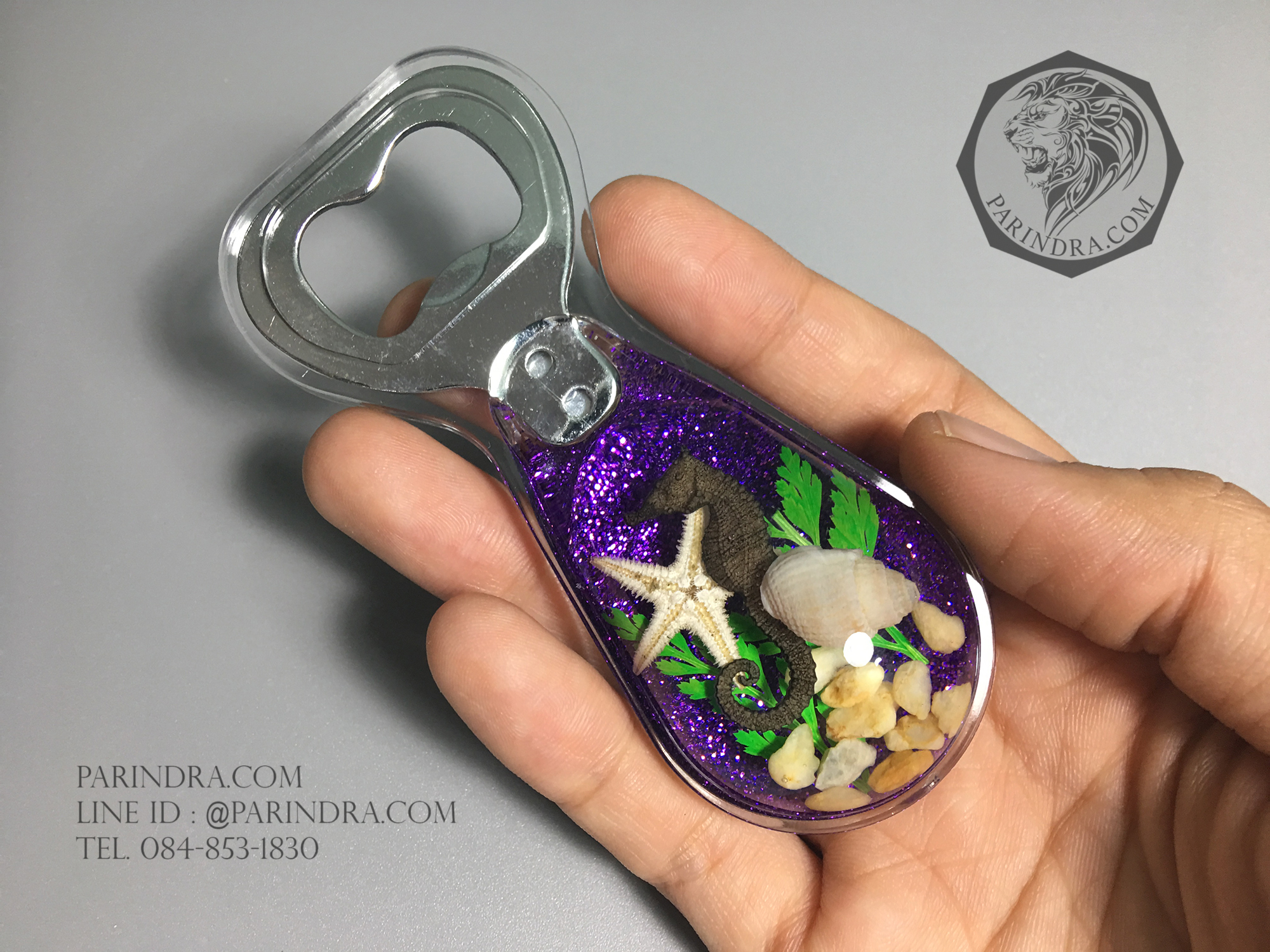 ที่เปิดขวด ชุดสัตว์ทะเลรวม ในเรซิ่น แบบมีแม่เหล็กติดกับตู้เย็น 1