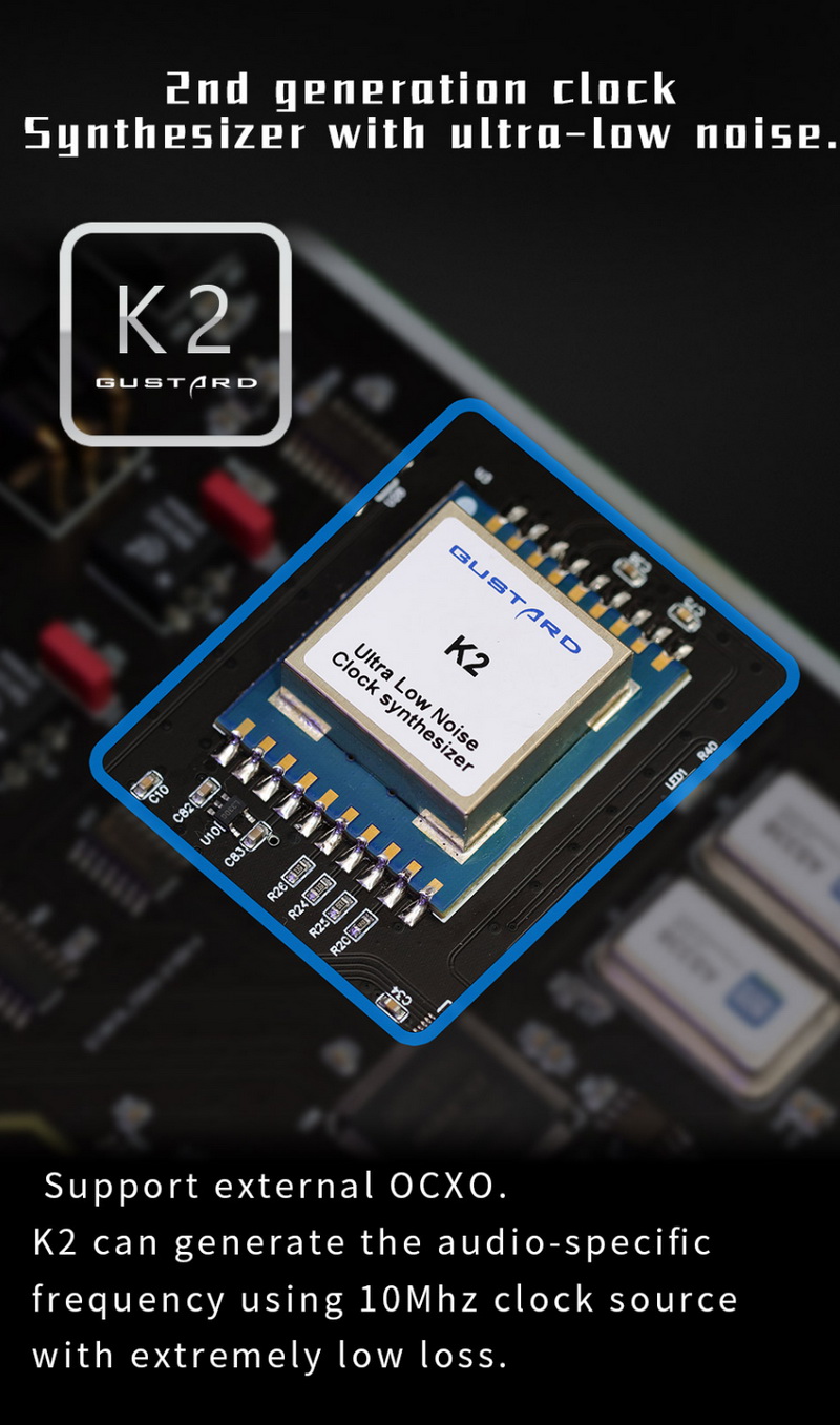 Gustard U18 อินเทอร์เฟซเสียง USB ชิป XMOS XU216 จำนวน 16 คอร์ ประสิทธิภาพสูง ประกันศูนย์ไทย