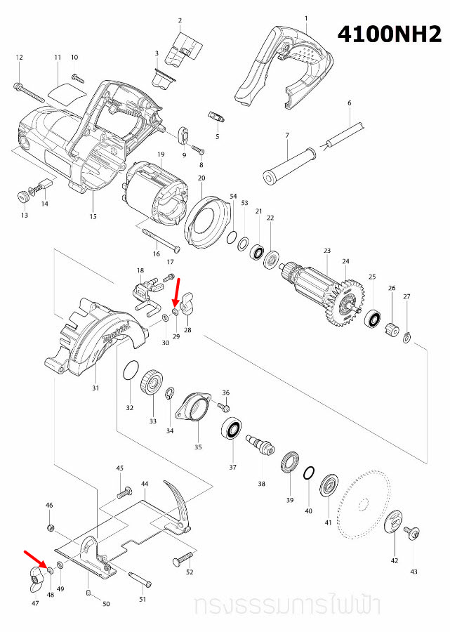 SPRING WASHER 6 Maktec มาคเทค MT560, MT580, MT583, Makita มากีต้า 2414, 2414NB, 4100NB, 4100NH, 4100NH2, 5103N, 5201N, 5401N, 5900B, N5900B Pn.942151-2 (แท้) ## (*)
