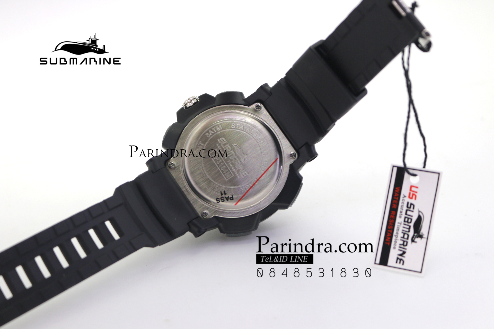 นาฬิกา US submarine Adventure Protector รุ่น TP3184M สีดำ-เทา จอดำ