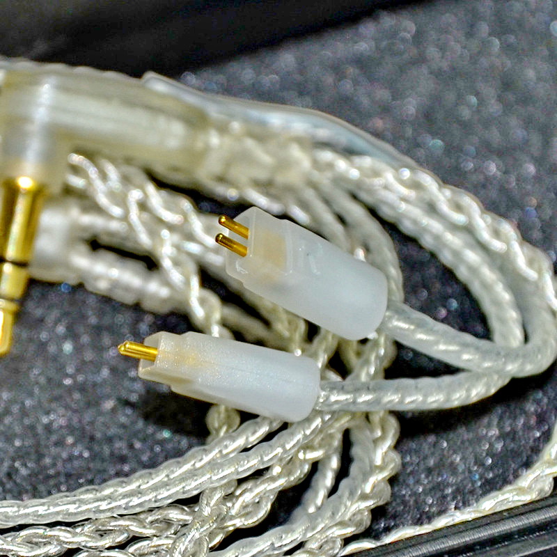 ขายสายเปลี่ยนหูฟัง KZ ZS3 / ZST / ED12 สายทองแดงชุบเงินถัก