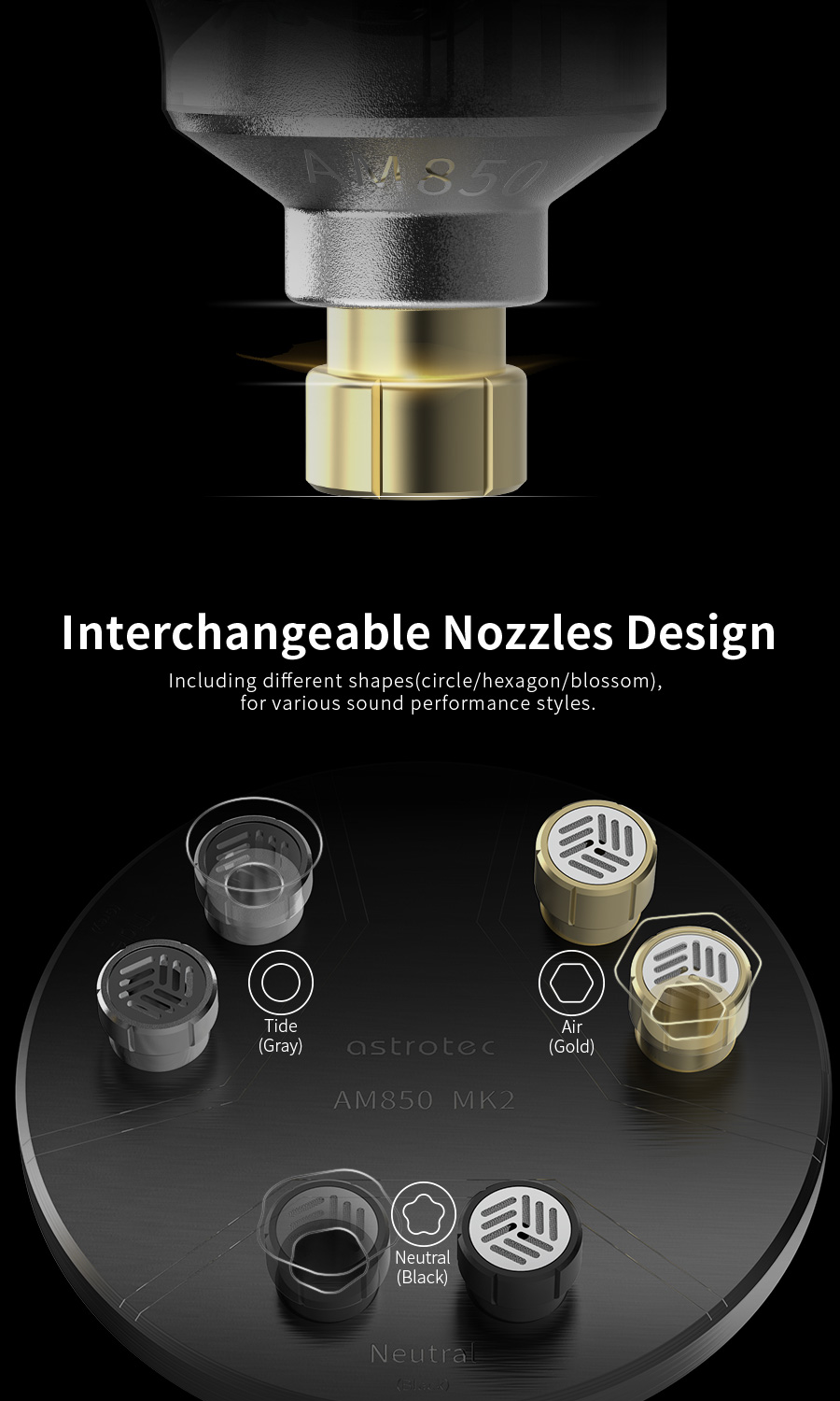 ขาย Astrotec AM850 MK2 หูฟัง IEMs ที่ใช้ Diaphragm LCP จากญี่ปุ่น