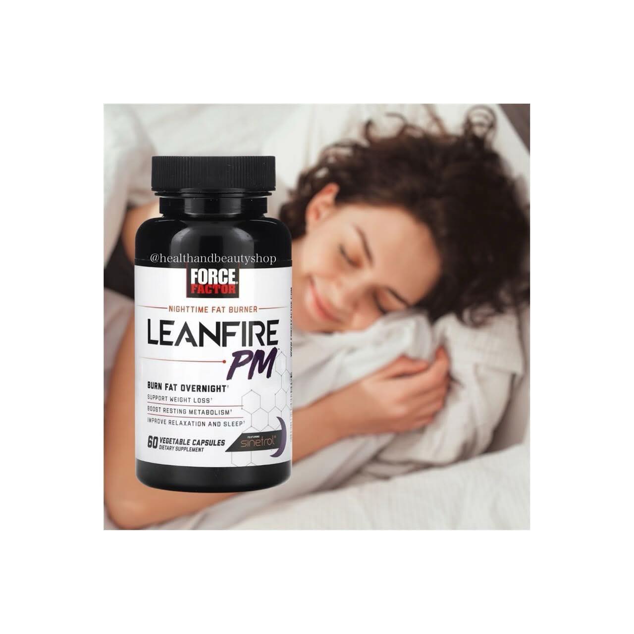 Force Factor Nighttime Fat Burner Leafier PM 60 Vegetable Capsules