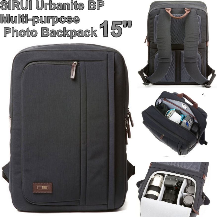 กระเป๋ากล้อง SIRUI Urbanite BP 15" Multi-purpose Photo Backpack ราคาส่ง ประกันศูนย์ 1ปี