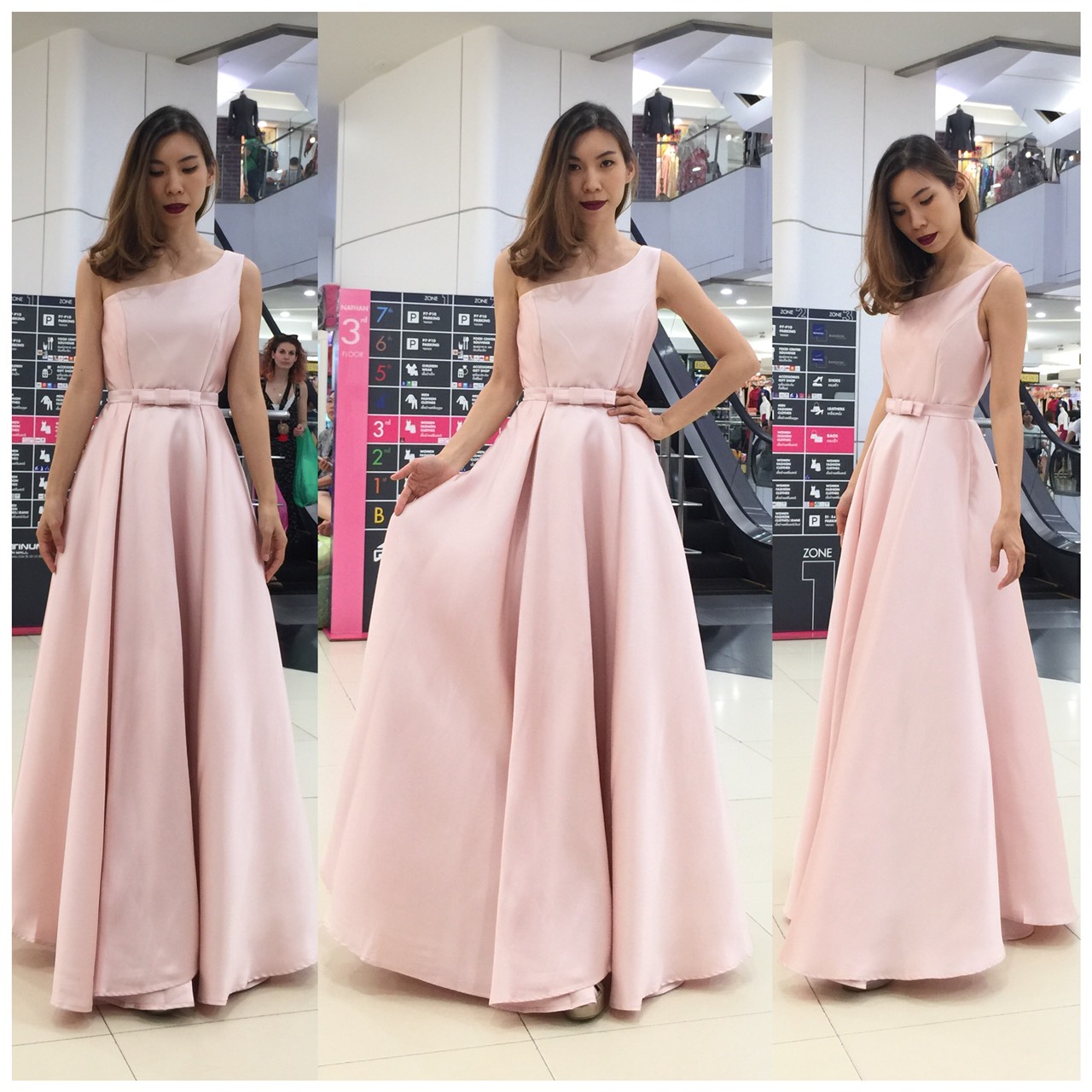 ชุดเพื่อนเจ้าสาว สีชมพู รวมแบบ ตัวอย่าง สั่งสีและแบบอื่นๆได้ เช่า 500