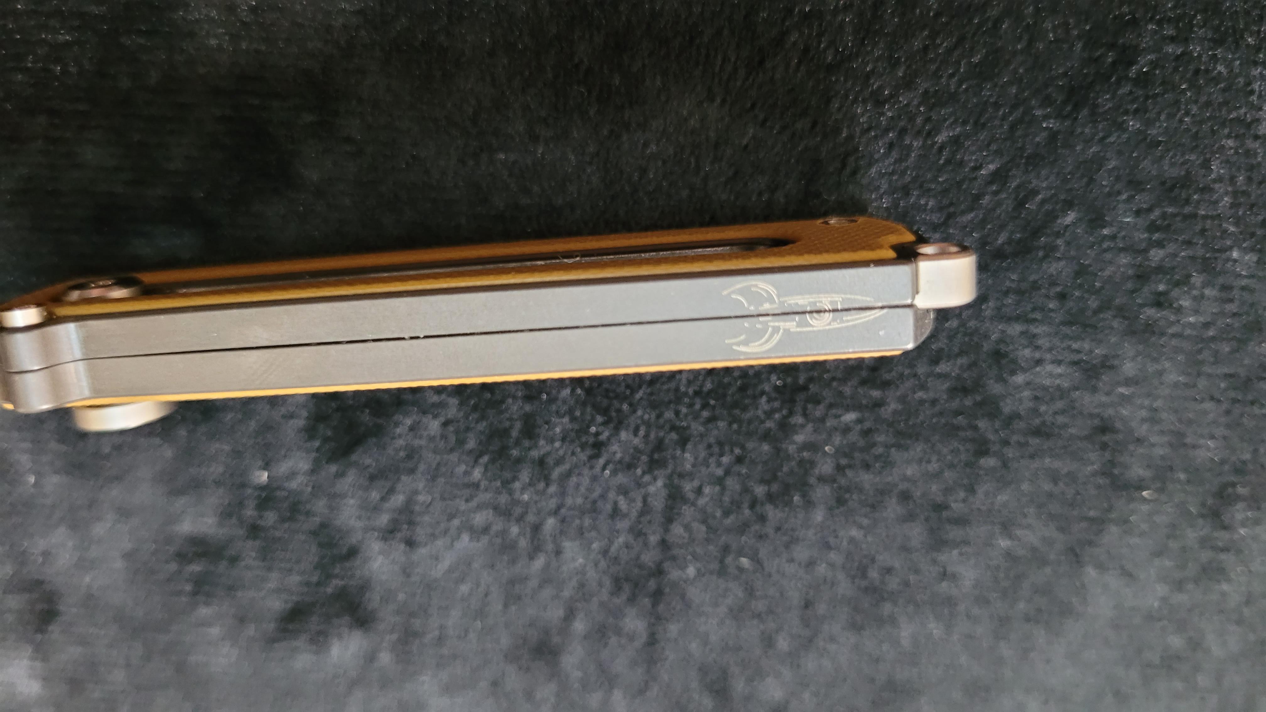 Zr BarloX with M390 Blade-for a short time Dealer's Cost Yellow Stonewash Blade