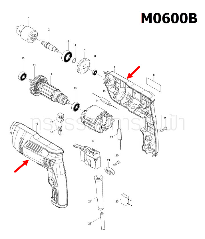 เสื้อฟิลคอยล์ สว่าน Makita มากีต้า M0600B Pn.183B23-6 (แท้) ##
