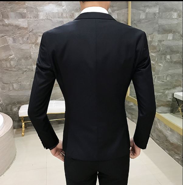 Pre-order ชุดสูทชาย สีดำ เข้ารูป