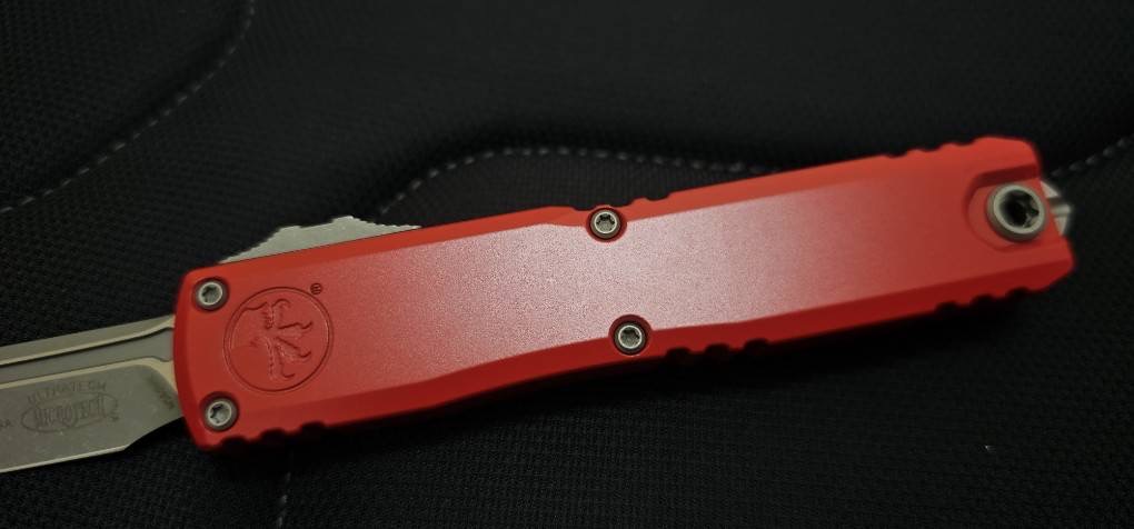 Microtech Ultratech Gen III ZBP T/E Red Handle Apocalyptic Standard