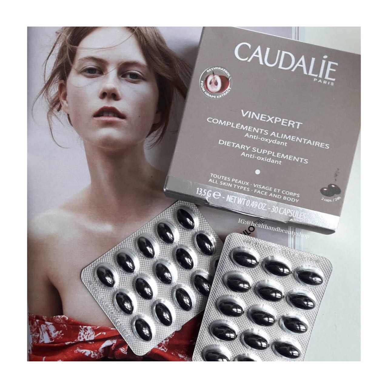 Caudalie Vinexpert Anti-ageing Supplements 30 Caps
