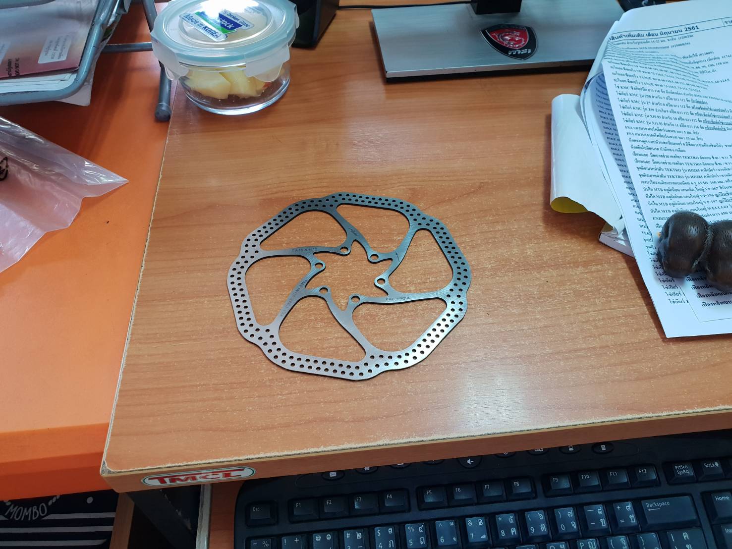 เฉพาะใบจานดิสเบรคแบบน็อต 6 รู Avid 160 มม. พร้อมน็อต 6 รู