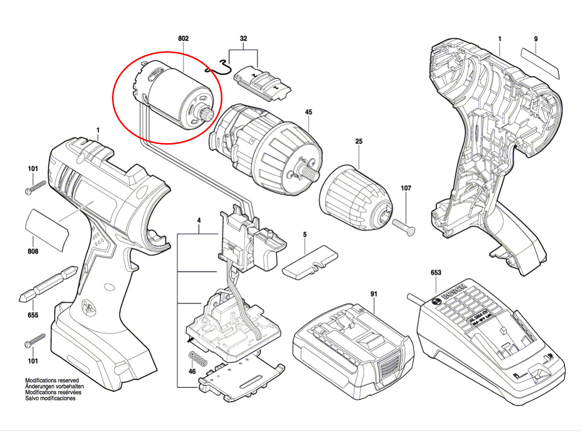 มอเตอร์สว่านไร้สาย BOSCH GSR 1080-Li 10.8v. (แท้-สั่ง)
