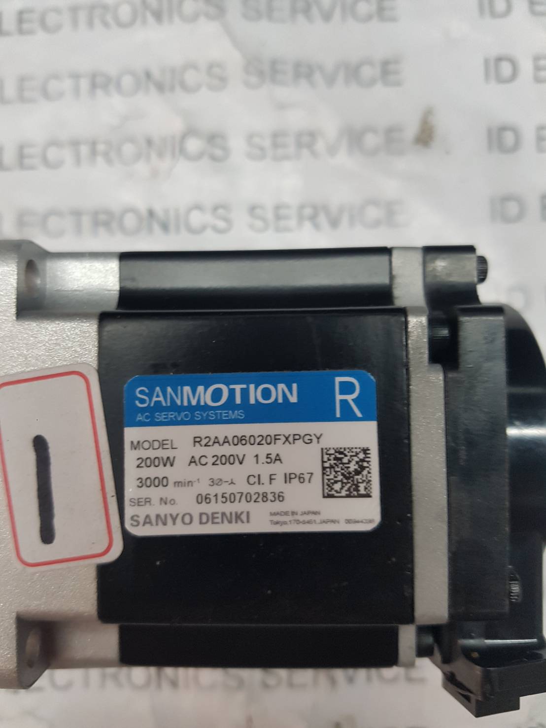 R2AA06020FXPGY SERVO MOTOR " SANYO DENKI "