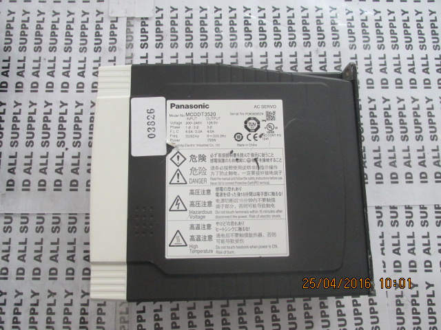 SERVO DRIVE “ PANASONIC ” รุ่น MCDDT3520