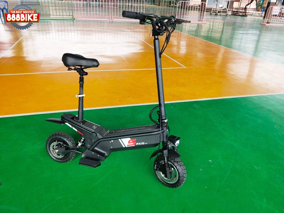 สกู๊ตเตอร์ไฟฟ้า PXID F1 ELECTRIC SCOOTER โช๊คหน้า+หลัง มอเตอร์ 500 วัตต์ ความเร็วสูงสุด 45กม./ชม, 10Ah 48V (30กม.) เดินทางได้ 30-40 กม.