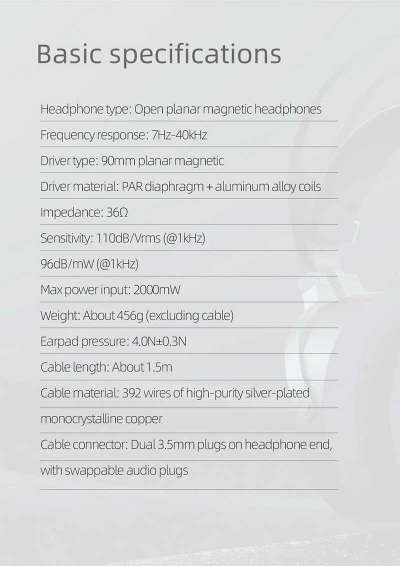 FiiO FT5 หูฟัง Headphones ไดรเวอร์ Planar 90 mm รองรับ Hi-Res ประกันศูนย์ไทย