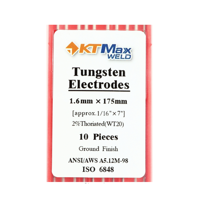 ลวดทังสเตนสีแดง 1.6MM เครื่องเชื่อม เคที แม็กซ์ เวลด์ รุ่น WT20 (10PCS/1PAC) Pn.KT-M022-WT16 ##