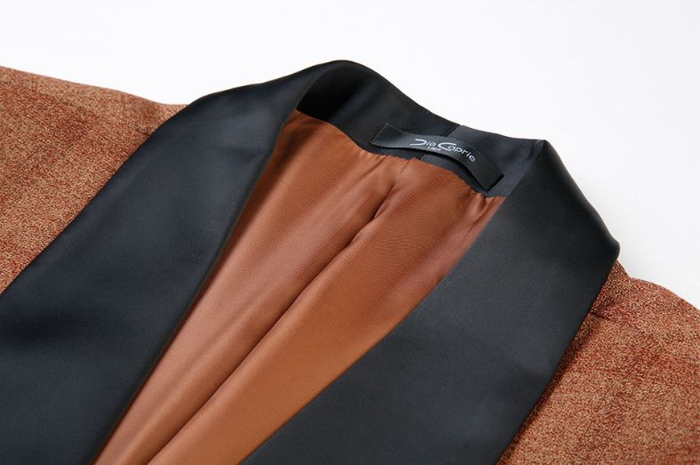 Pre-order ชุดสูทชาย ลายสก็อตสีเทาปกดำ รุ่นยอดฮิต