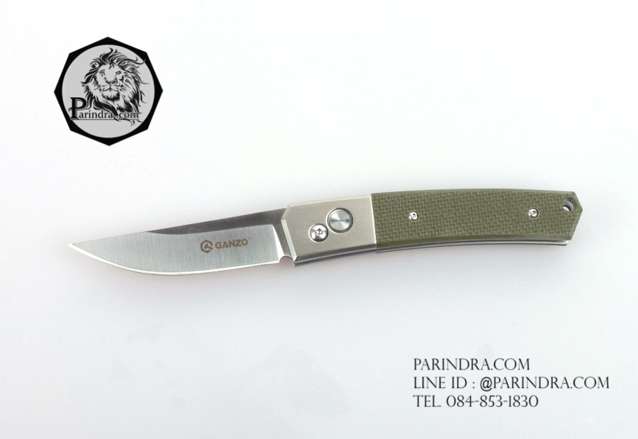 ขายมีดพับสปริง Ganzo กานโซ่ รุ่น Ganzo G7361 GR ด้าม G10 ด้ามสีทหาร ของแท้ 100%