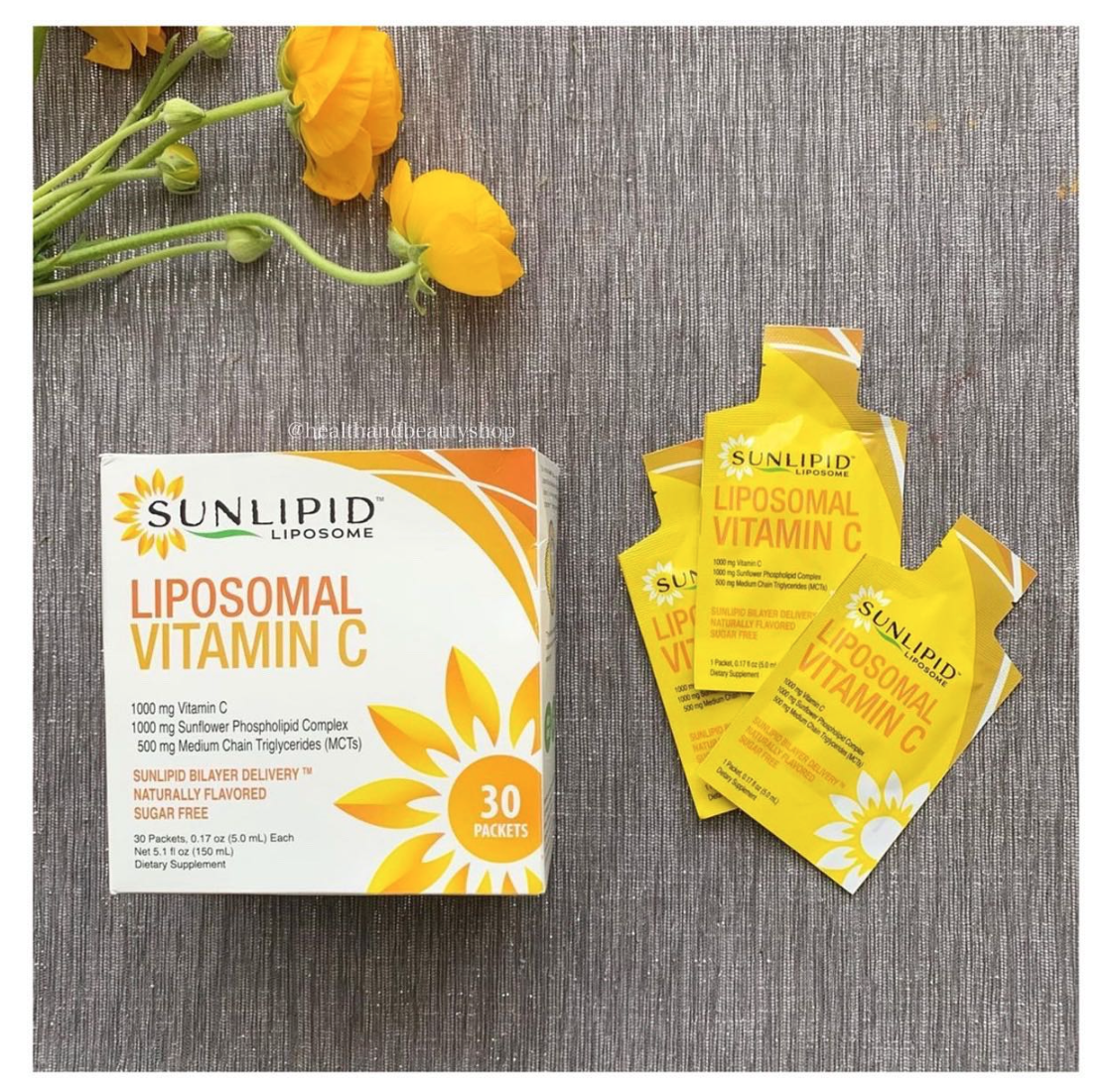 SunLipid, Liposomal Vitamin C, Naturally Flavoured, 30 Packets, 0.17 oz(5.0 ml) Each