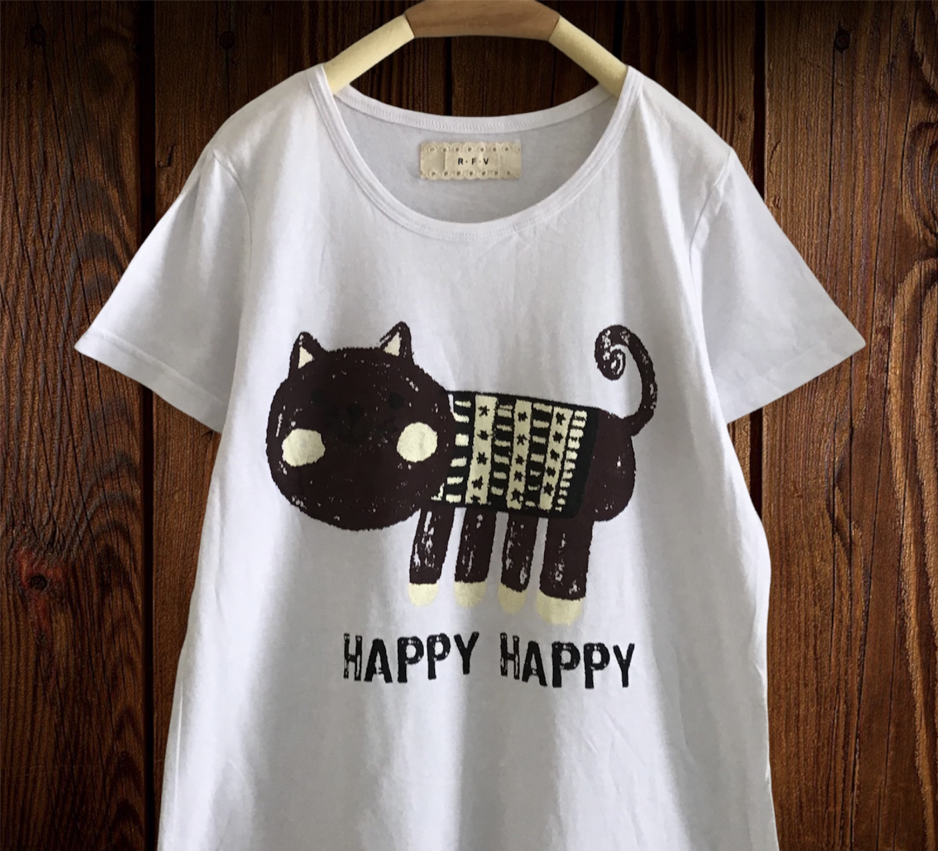 เสื้อยืดสกรีนลายแมว R.F.V