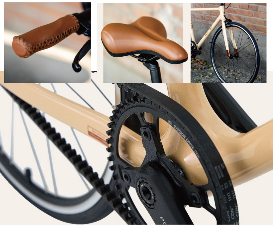 KONTAX CITYRIDE Ultra-Probe City Commuter Bike | Carbon Fiber, Belt Drive, Retro Design