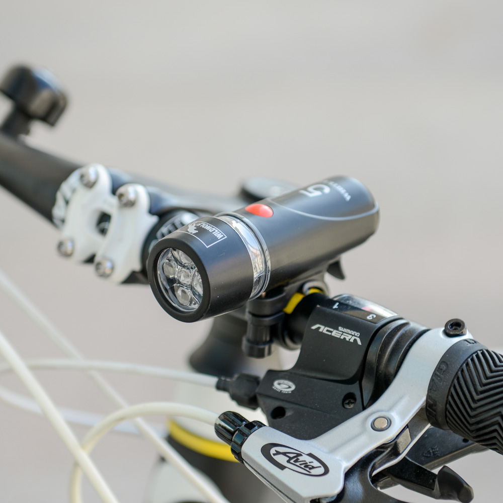 ชุดไฟหน้า 5 เลด+ไฟท้าย 9 เลด fron and rear bike light kit, ledsw2, ไฟหน้า+ไฟท้าย -ไฟชุด