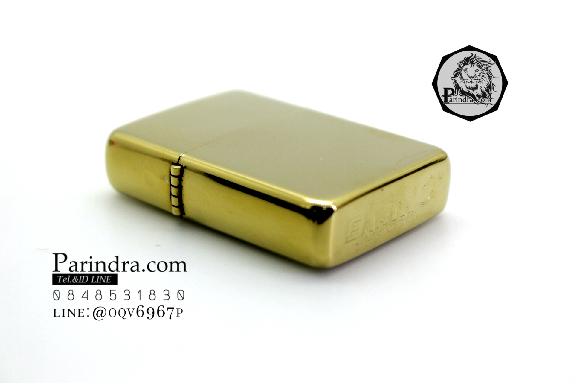 ไฟแช็ค Earth ลายสีทองเงา เติมน้ำมันรอนสัน