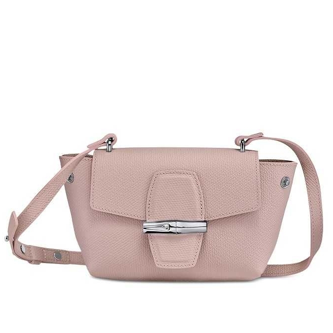 กระเป๋า Longchamp Roseau Leather Cross Body Bag สี Powder รุ่นที่ longchamp ใช้คำว่า timeless collection เพราะใช้ได้ตลอด