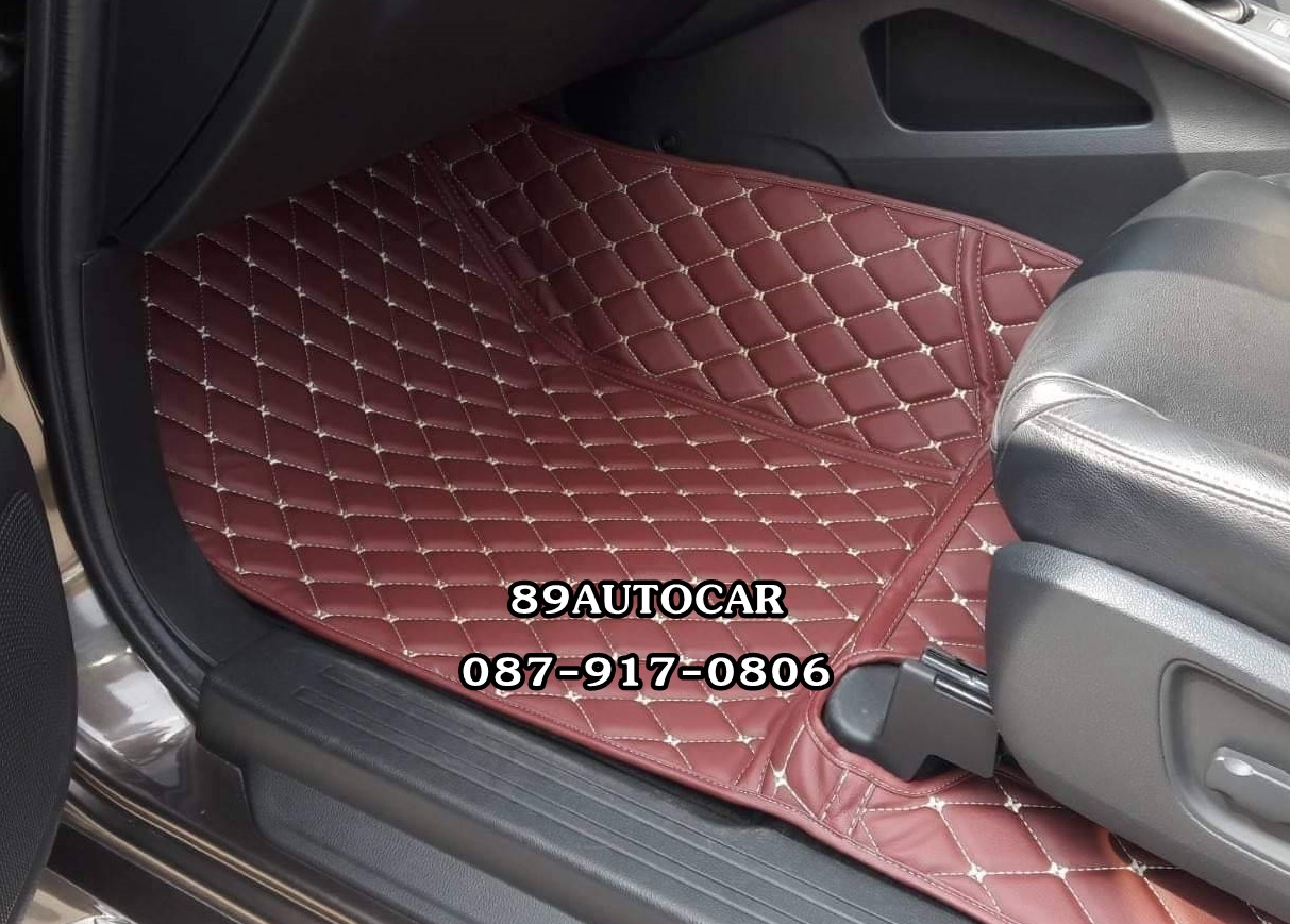 พรม6D ปูพื้นรถยนต์ Mitsubishi Pajerosport 2016-2022 เข้ารูป เต็มคัน