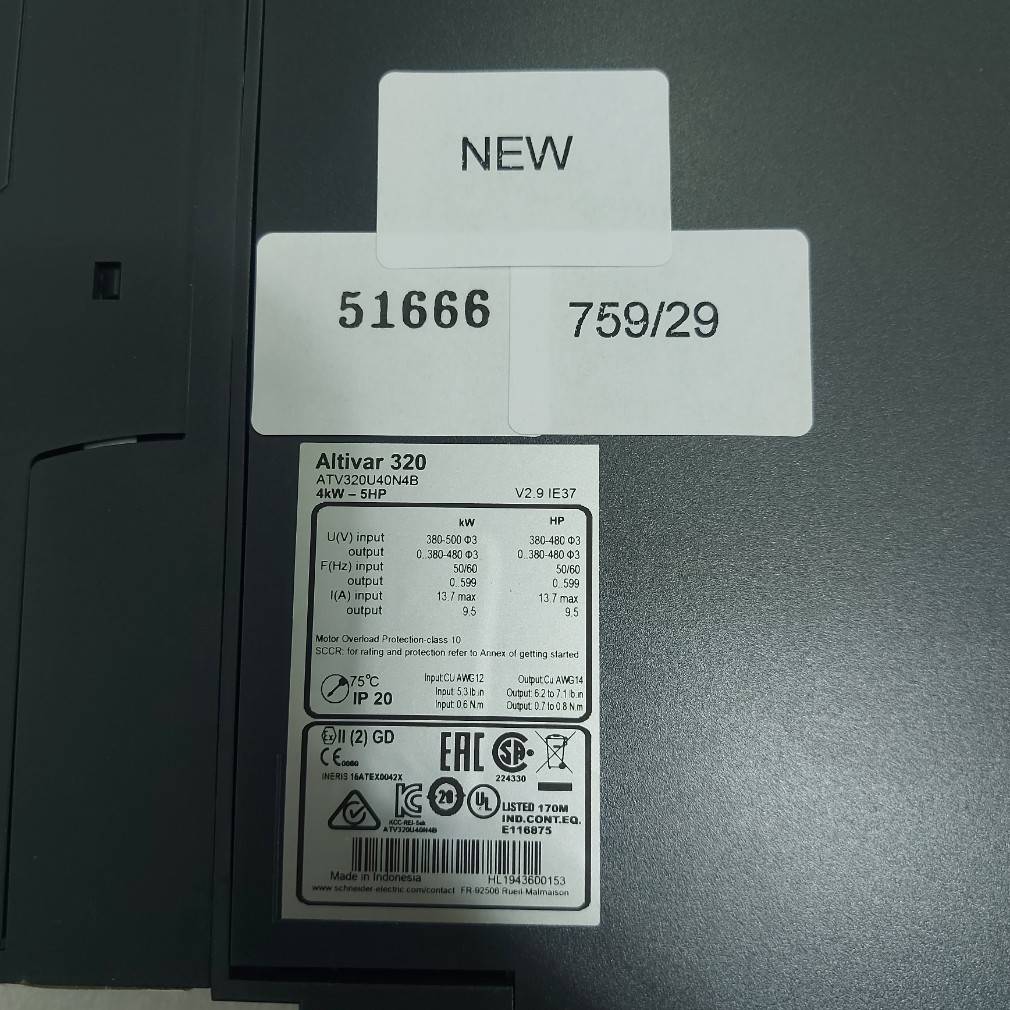 ATV320U40N4B INVERTER " SCHNEIDER "