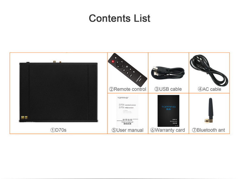 ขาย Topping D70S MQA DAC ตัวแปลงสัญญาณ แบบตั้งโต๊ะ