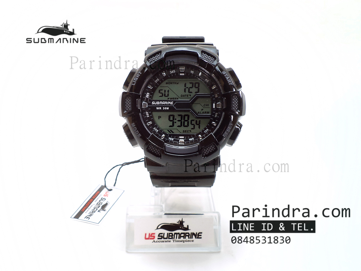 นาฬิกา US submarine รุ่น TP1311M ดำ-เทา พื้นเทา