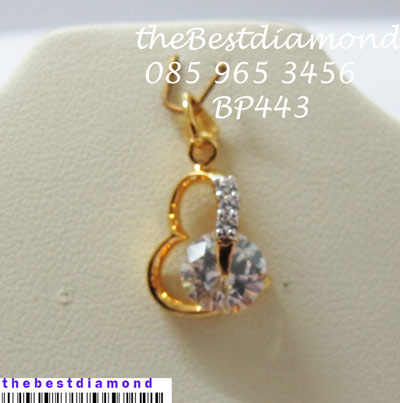 BP443===จี้หัวใจมีแต่เธอ=== น่่ารักสุดๆๆ เพชรวิ๊งๆๆ แบบทันสมัย เปรี้ยว เก๋ น่ารัก ในแบบเดียวกัน