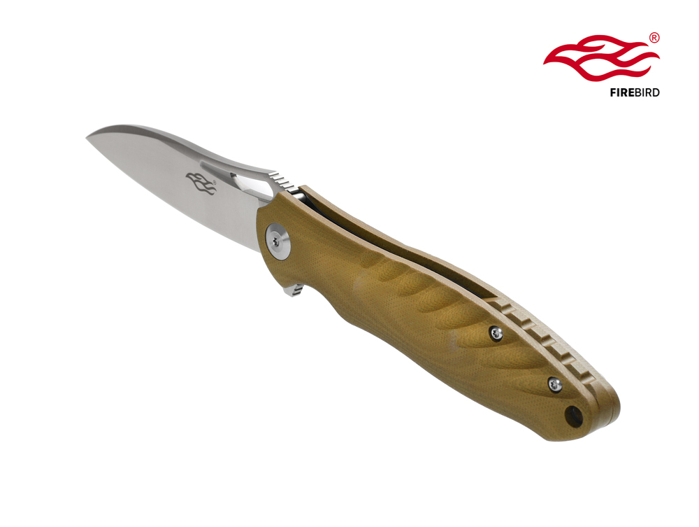 มีดพับ Ganzo กานโซ่ รุ่น FH71-BR / D2 Steel / ด้าม G10 สีน้ำตาล ของแท้ 100%