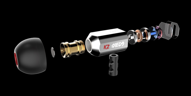 ขายหูฟัง KZ ED9 หูฟังเสียงดี เปลี่ยนท่อเสียงปรับเบสได้ มี 2 สี