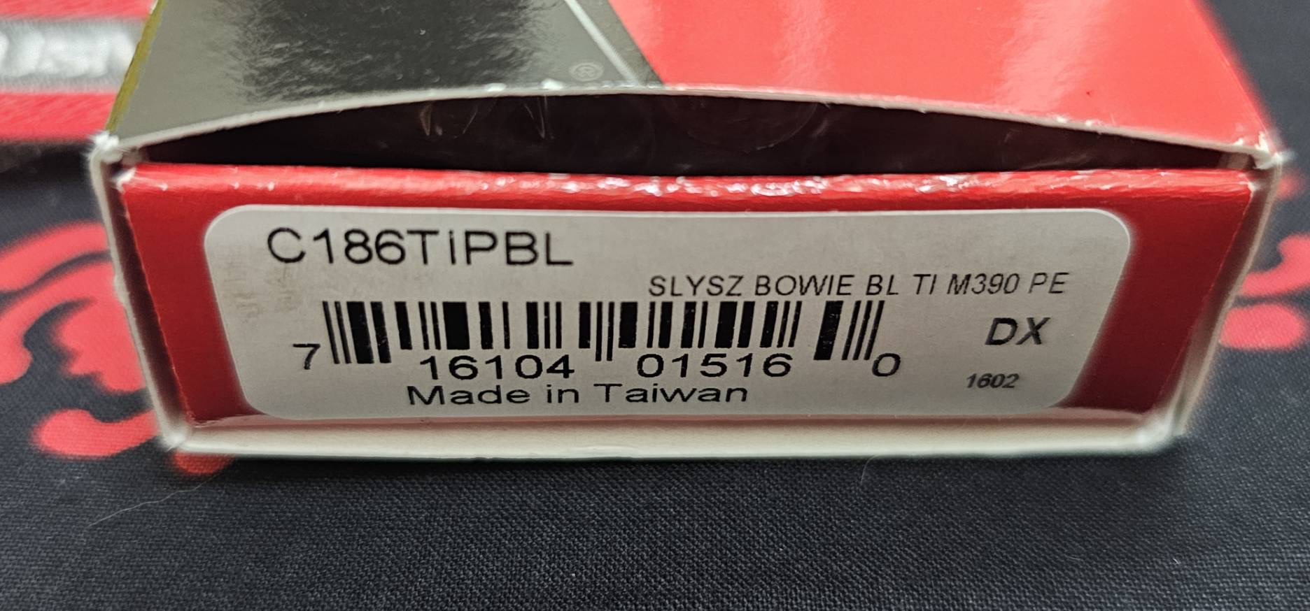 SPYDERCO KNIFEJOY EXCLUSIVE SLYSZ BOWIE FOLDER M390 WITH ANODIZED BLUE TI HANDLE