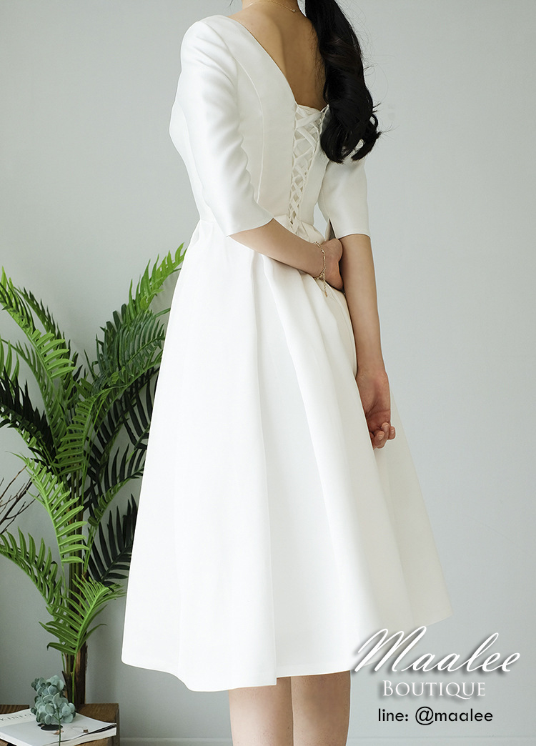 พร้อมส่ง ชุดแต่งงาน มินิมอล ชุดหมั้น