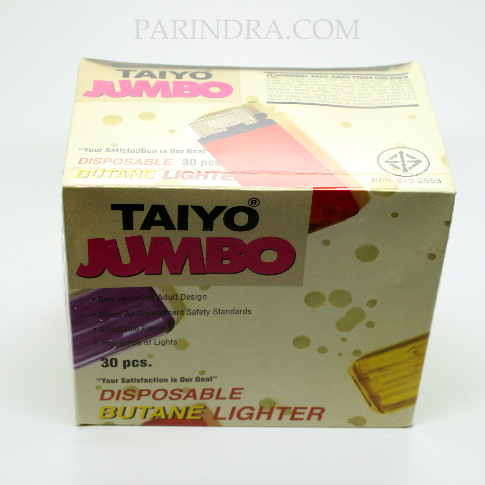 ไฟแช็กแก๊ส >>>TAIYO Jumbo<<< รุ่นจัมโบ้ ไทโย คละสี