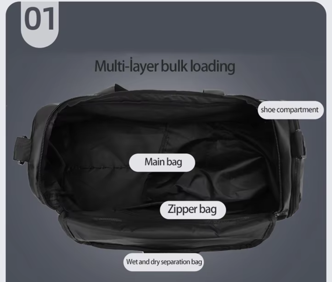 กระเป๋าเสริมเดินทางกันน้ำ รุ่น 1036 ขนาด 48*23*20 ซม.