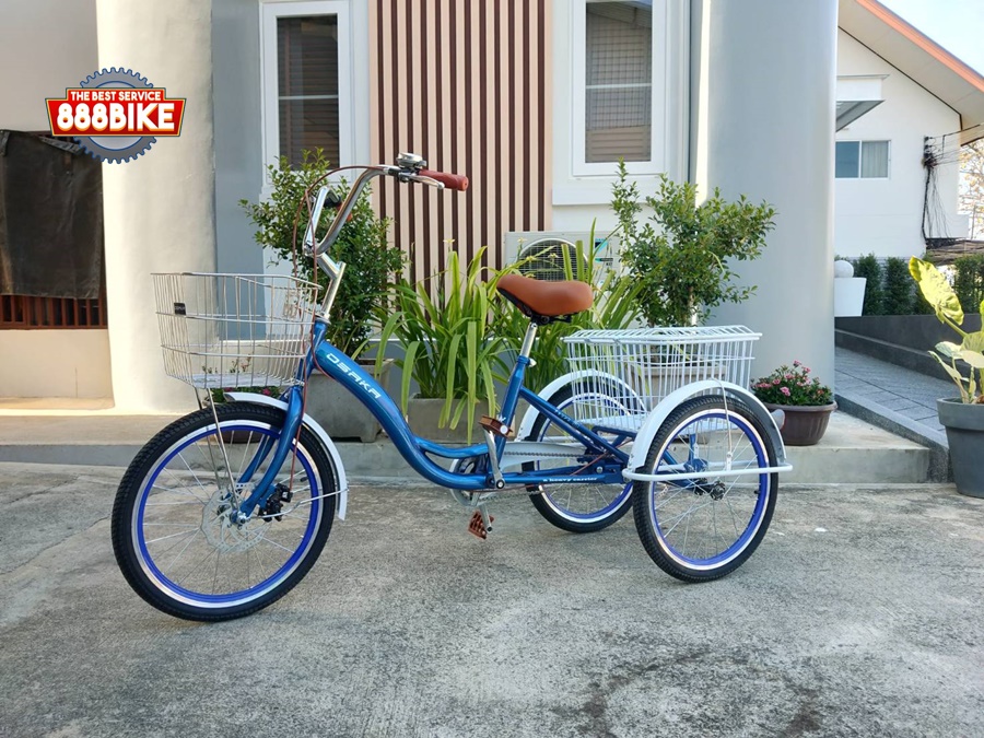 จักรยานสามล้อยี่ห้อ Osaka Camel 20 นิ้ว ดิสเบรคหน้า+หลัง เฟรมเหล็ก