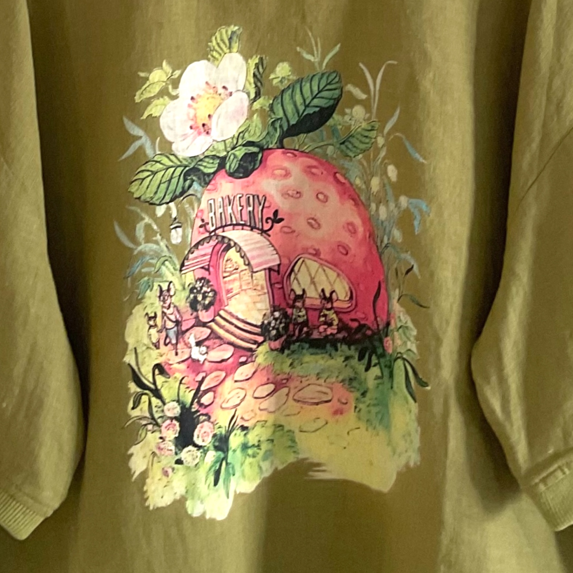 เสื้อผ้าลินินสกรีนลายเอวจั๊ม