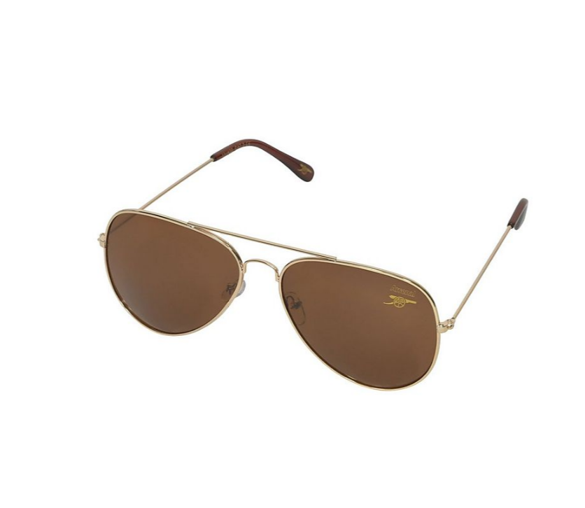 แว่นกันแดดอาร์เซนอล Arsenal Gold Aviator Style Sunglasses ของแท้