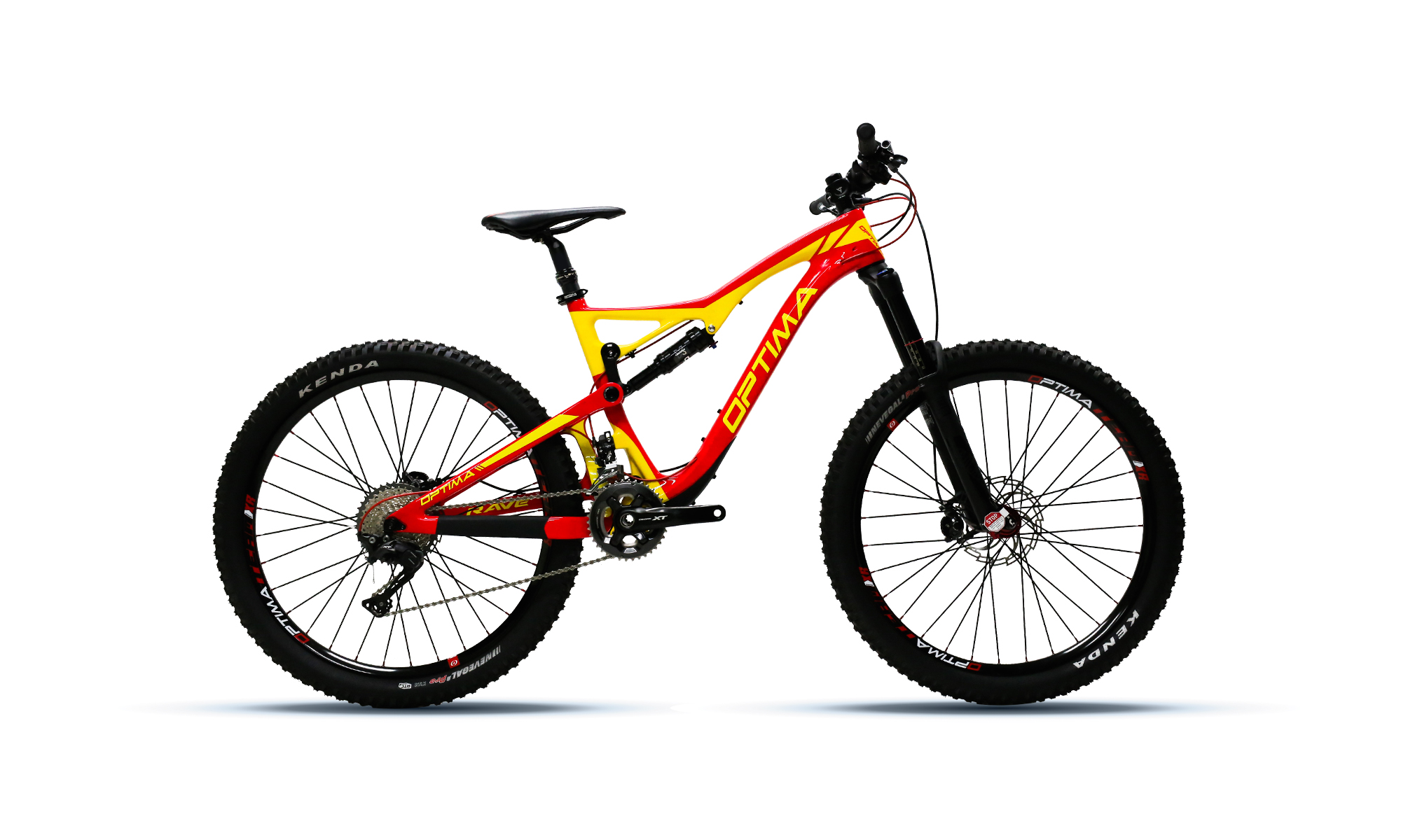 จักรยานเสือภูเขาฟูลซัส OTPIMA RAVE PRO FULL SUSPENSION, โช๊คหน้า X-Fusion Revel Air 22speed XT ล้อ 27.5
